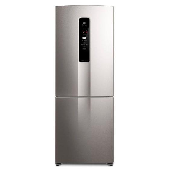 Imagem de Refrigerador de 02 Portas Electrolux Frost Free com 490 Litros Efficient com AutoSense Inverse Inox Look - IB7S