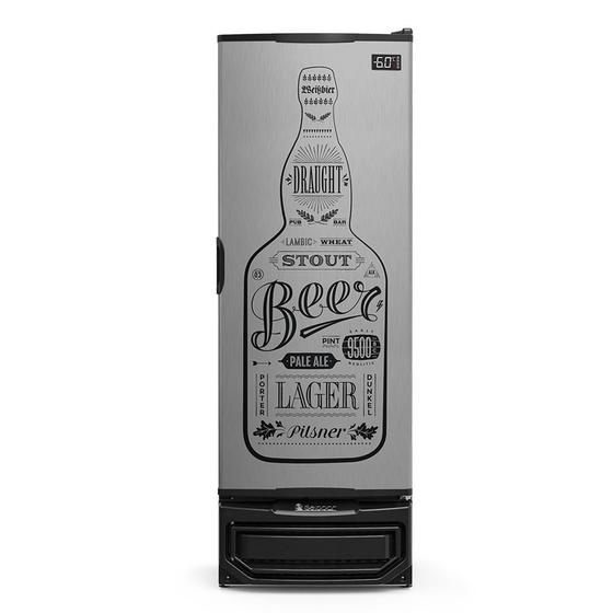 Imagem de Refrigerador de Bebidas Gelopar Vertical 410 Litros Inox 127V GRBA-400