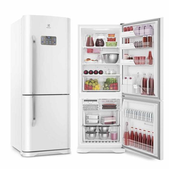 Imagem de Refrigerador Electrolux Frost Free Bottom Freezer 454L Branco 127V DB53