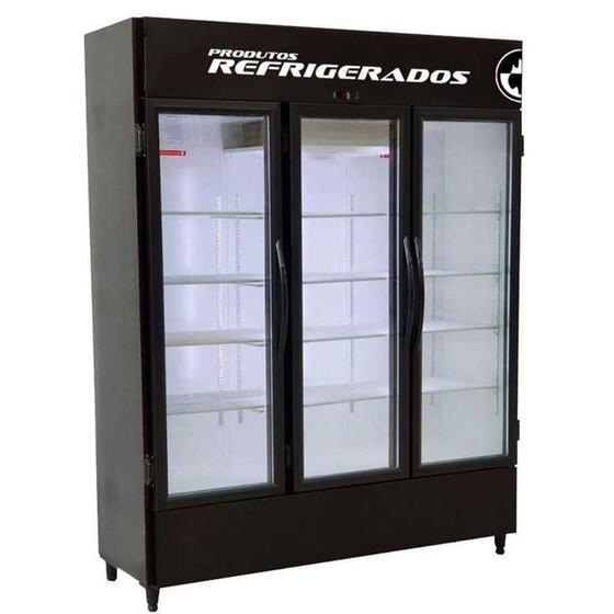 Imagem de Refrigerador Expositor Bebidas Vertical 3 Portas de Vidro 220v