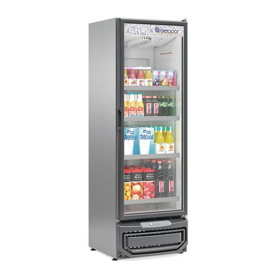 Geladeira/refrigerador 450 Litros 1 Portas Inox - Gelopar - 110v - Gcvr-45ti