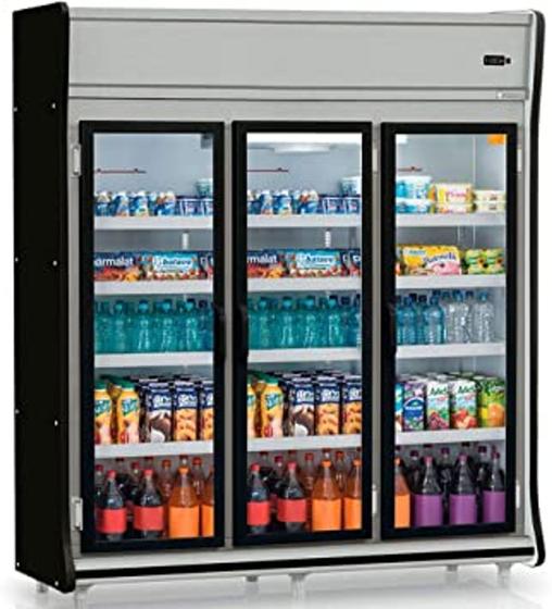 Imagem de Refrigerador/Expositor "POP" Vertical Gemini GEVP 3 Portas Gelopar