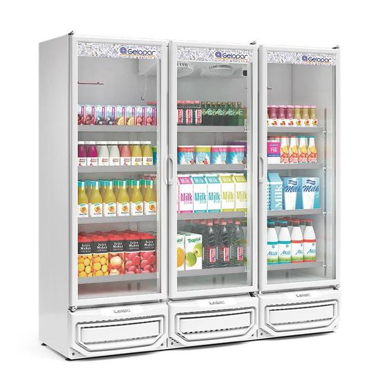 Geladeira/refrigerador 1468 Litros 3 Portas Branco - Gelopar - 110v - Grvc1450