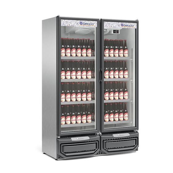 Geladeira/refrigerador 957 Litros 2 Portas Inox - Gelopar - 110v - Gcbc-950ti