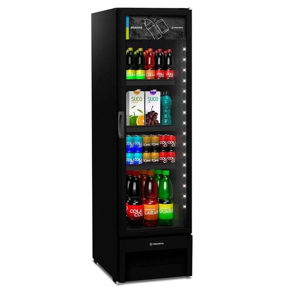 Imagem de Refrigerador Expositor Vertical All Black Metalfrio Geladeira VB28RH  220 V