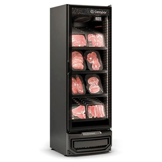 Imagem de Refrigerador/Expositor Vertical Conveniência Cerveja E Carnes GCBC-45 LB PR All Black - Preto 445 L Frost Free Led Perimetral - Gelopar