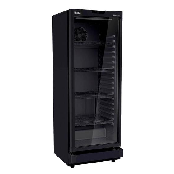 Refrigerador Expositor Vertical EOS 231 Litros Eco Gelo Digital All Black EEV210P 220V Menor preço em Refrigerador Expositor Vertical EOS 231 Litros Eco Gelo Digital All Black EEV210P 220V