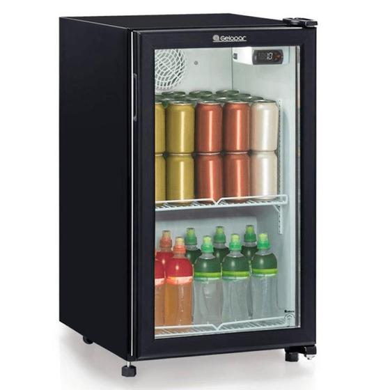 Imagem de Refrigerador/Expositor Vertical GPTU-120PR Preto Frost Free c/ Condensador Estático e LED - Gelopar