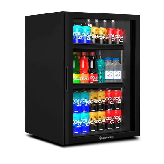 Imagem de Refrigerador Expositor Vertical Metalfrio VB11 Counter Top All Black 85L 220V