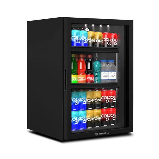 Imagem de Refrigerador Expositor Vertical para Bebidas 106 Litros VB11RL Preto 220V - Metalfrio