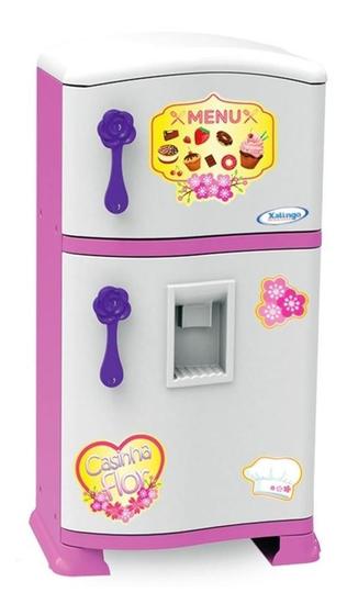 Imagem de Refrigerador Infantil Pop Casinha Flor Geladeira 4532 - Xalingo