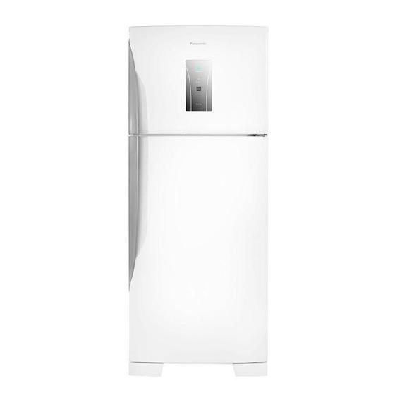 Imagem de Refrigerador Panasonic 435 Litros 2 Portas com Freezer em Cima Branco BT50BD3W 110V