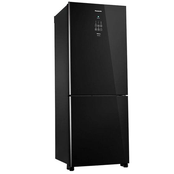 Refrigerador Panasonic BB53 Black Glass 425L Inverter Frost Free NR-BB53GV3B Menor preço em Refrigerador Panasonic BB53 Black Glass 425L Inverter Frost Free NR-BB53GV3B
