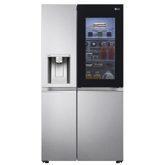 Imagem de Refrigerador Side By Side LG de 03 Portas Frost Free com 598 Litros InstaView Aço Escovado - GC-X257CSH