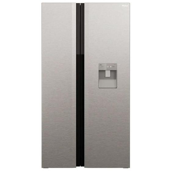 Geladeira/refrigerador 486 Litros 2 Portas Inox Side By Side - Philco - 220v - Prf504id