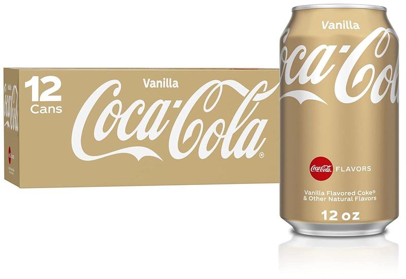 Imagem de Refrigerante coca cola baunilha vanilla caixa 12 latas 355ml