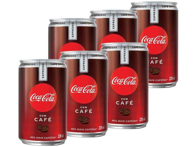 Refrigerante Coca-Cola Café Espresso 220ml - 6 Unidades Menor preço em Refrigerante Coca-Cola Café Espresso 220ml - 6 Unidades