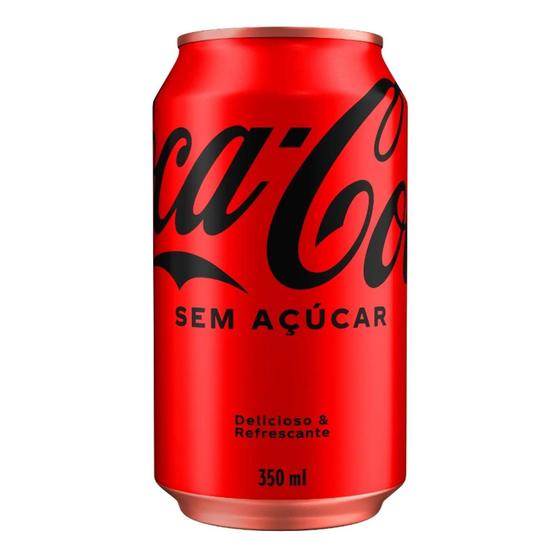 Imagem de Refrigerante Coca Cola Sem Açucar Lata 350Ml (12 Latas)