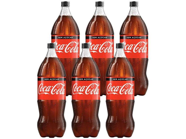 Imagem de Refrigerante Coca-Cola Zero 6 Unidades - 2L