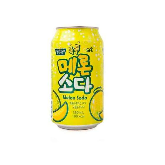 Imagem de Refrigerante Coreano Melon Soda Sabor Melão Lata 350ml