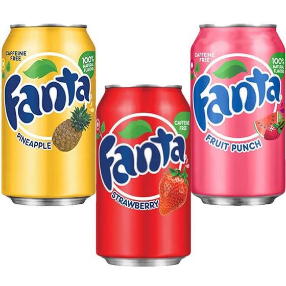 Imagem de Refrigerante Fanta  3 em 1 - Pineaple + Strawberry + Fruit Punch