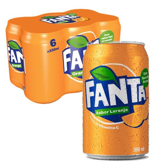 Imagem de Refrigerante Fanta Laranja 350Ml (6 Latas)