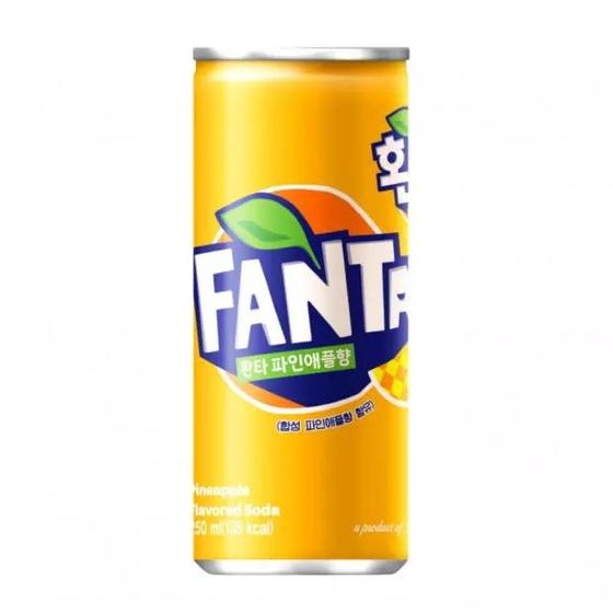 Imagem de Refrigerante Fanta Pineapple Zero Acucar Coreia 250 Ml