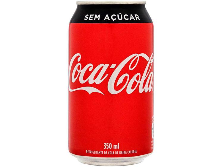 Imagem de Refrigerante Lata Coca-Cola Sem Açúcar 350ml