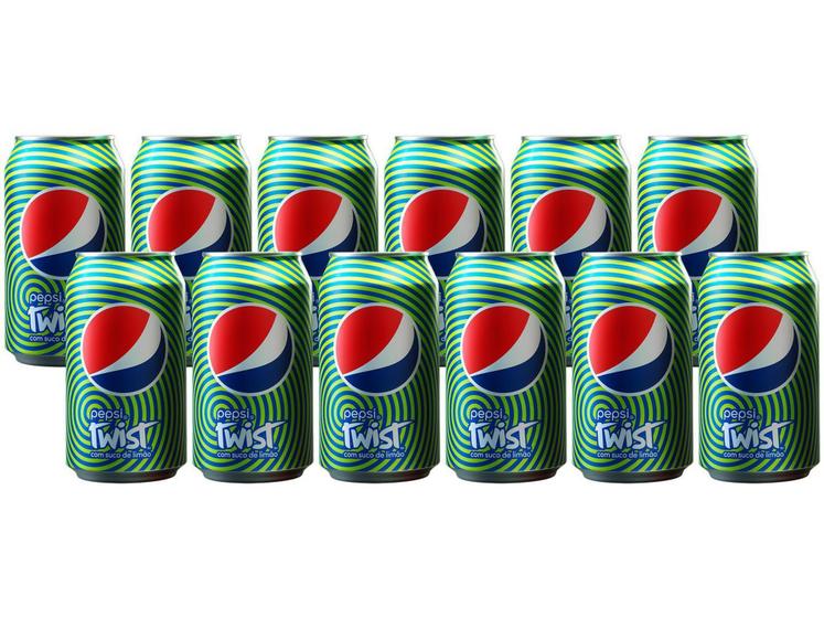 Imagem de Refrigerante Lata Pepsi Twist Limão 12 Unidades - 350ml