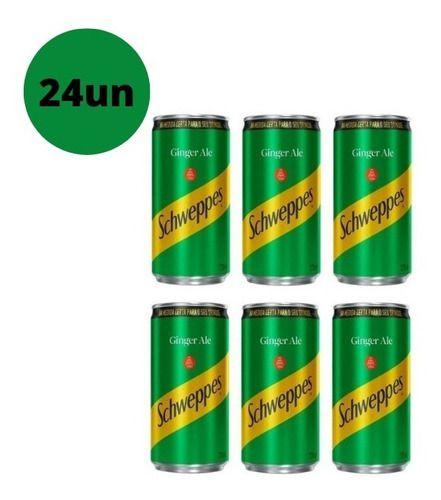 Imagem de Refrigerante Schweppes Ginger Ale 220ml - Kit Com 24 Un
