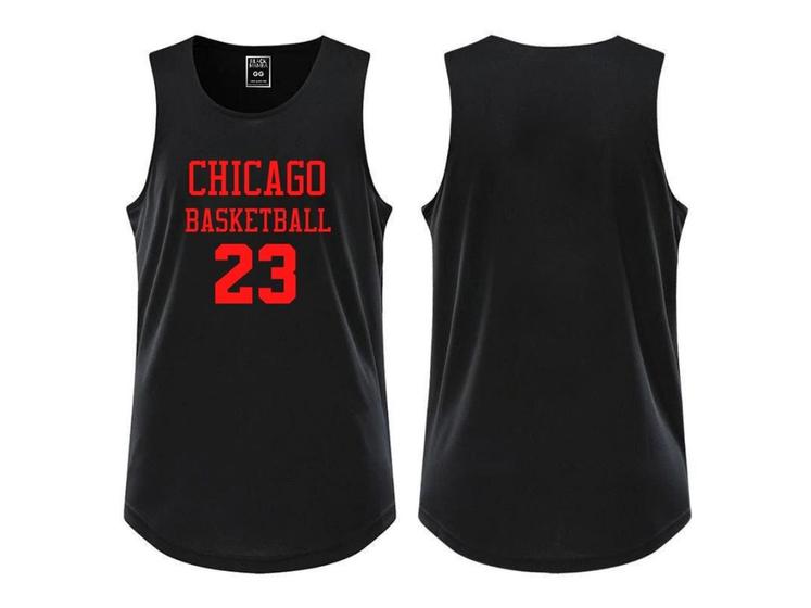 Imagem de Regata Basquete Chicago Esportiva Camiseta Academia Treino Basketball