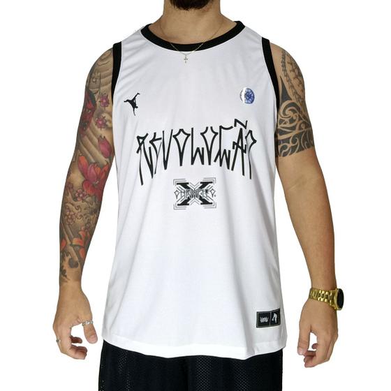 Imagem de Regata Basquete Chronic Dexter Oitavo Anjo Branco 001/002