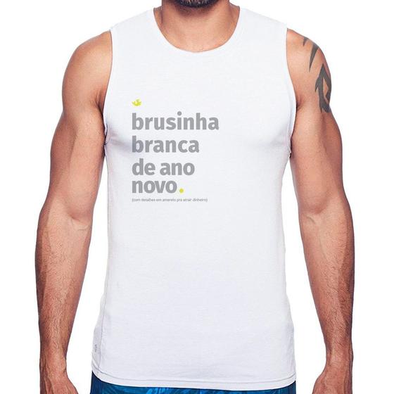 Imagem de Regata Brusinha branca de ano novo - Foca na Moda