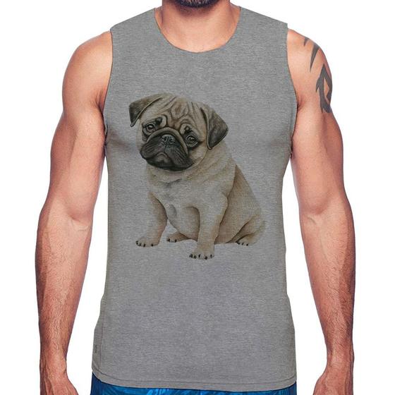 Imagem de Regata Cachorro Pug - Foca na Moda