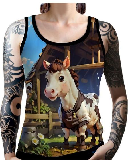Imagem de Regata Camiseta Tshirt Animais da Fazenda Cavalos HD 2