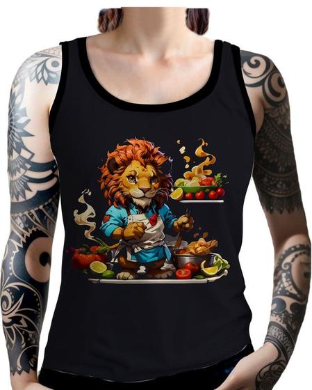 Imagem de Regata Camiseta Tshirt Chefe Leão Cozinheiro Cozinha 6