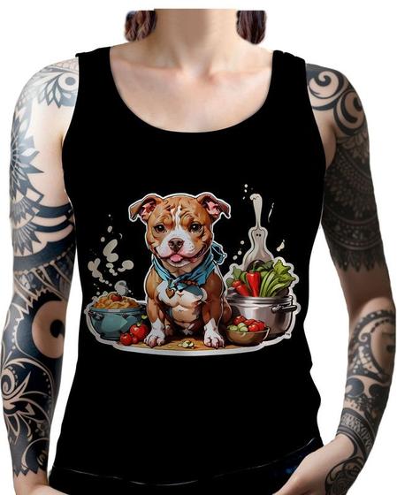 Imagem de Regata Camiseta Tshirt Chefe Pitbull Cozinheiro Cozinha 4