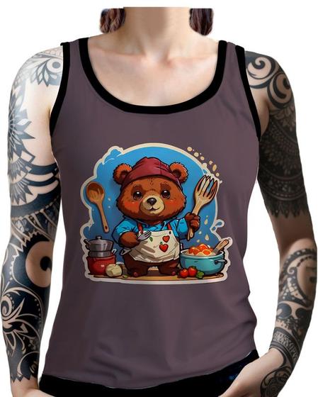 Imagem de Regata Camiseta Tshirt Chefe Urso Cozinheiro Cozinha HD 7