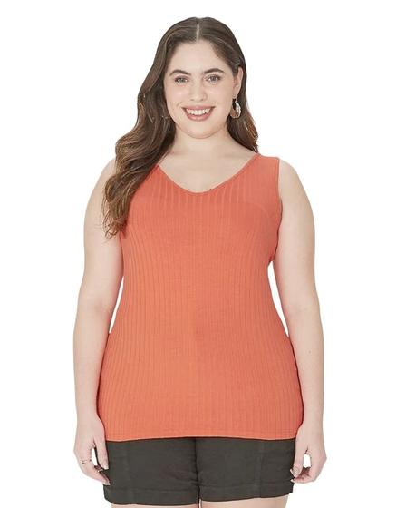 Imagem de Regata canelada plus size soltinha g1 ao g5 malwee