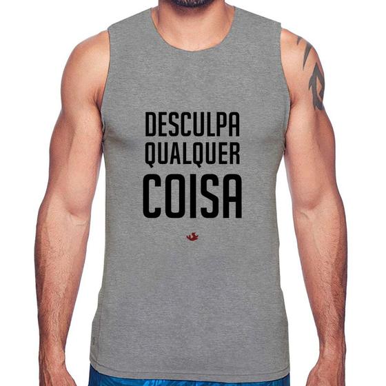 Imagem de Regata Desculpa Qualquer Coisa - Foca na Moda