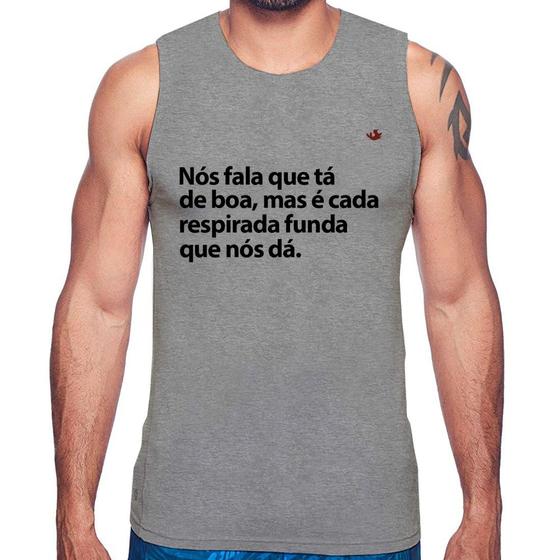 Imagem de Regata É cada respirada funda que nós dá - Foca na Moda