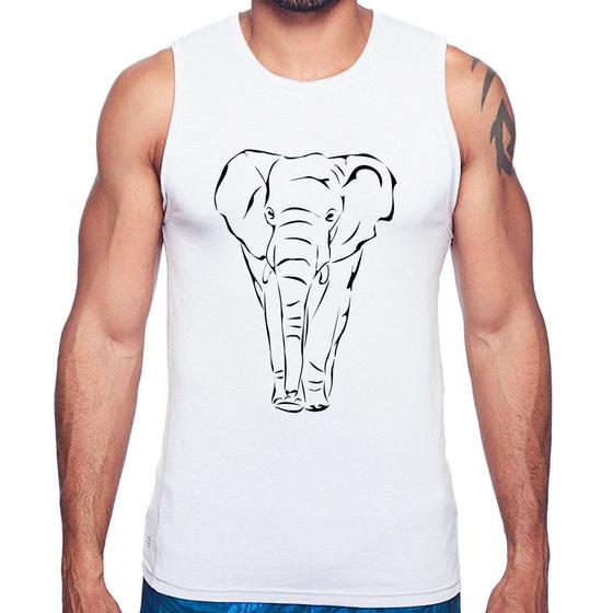 Imagem de Regata Elefante Traços - Foca na Moda