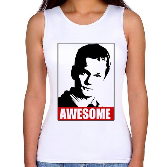 Imagem de Regata Feminina Awesome Barney Stinson - Foca na Moda