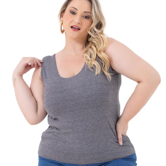 Imagem de Regata Feminina Básica Blusa Plus Size 2005.1.c1