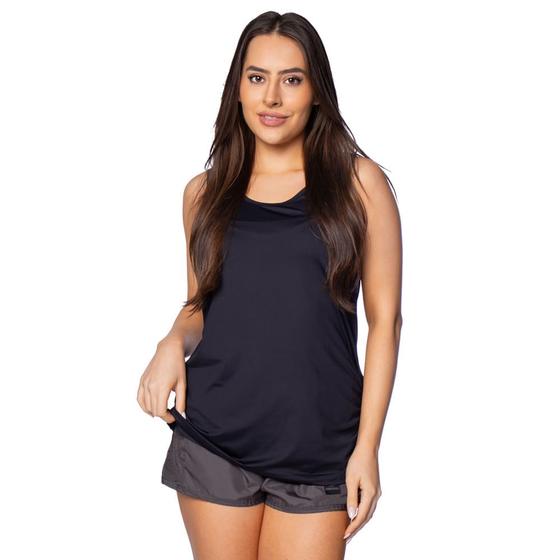 Imagem de Regata Feminina Estilo do Corpo Dry Tech Preto