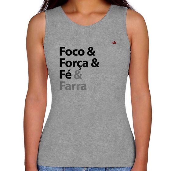 Imagem de Regata Feminina Foco & Força & Fé & Farra - Foca na Moda