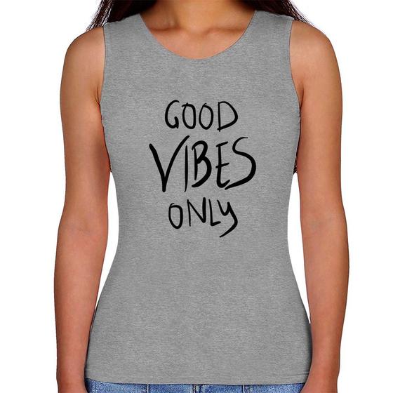 Imagem de Regata Feminina Good Vibes Only - Foca na Moda