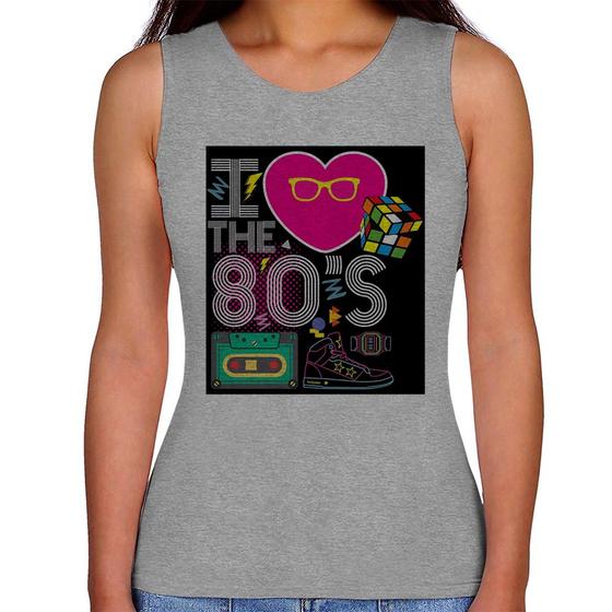 Imagem de Regata Feminina I Love the 80's - Foca na Moda