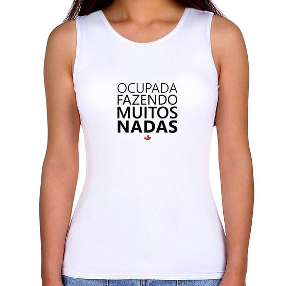 Imagem de Regata Feminina Ocupada fazendo muitos nadas - Foca na Moda