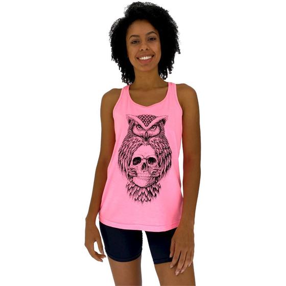 Imagem de Regata Feminina Recorte Nadador MXD Conceito Owl And Skull